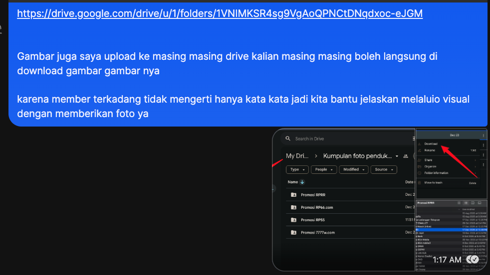 Google Drive 素材文件夹