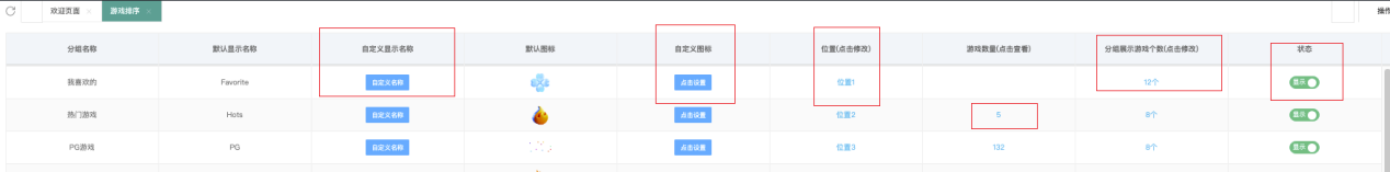 游戏排序 - 分组层